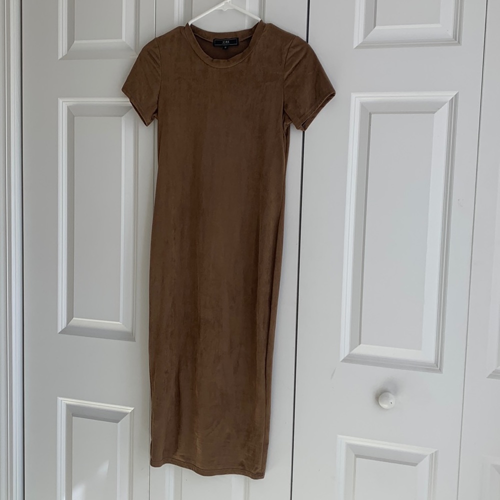 Suede Midi Dress